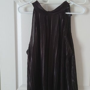 Lane Bryant Shimmer pleated halter top.